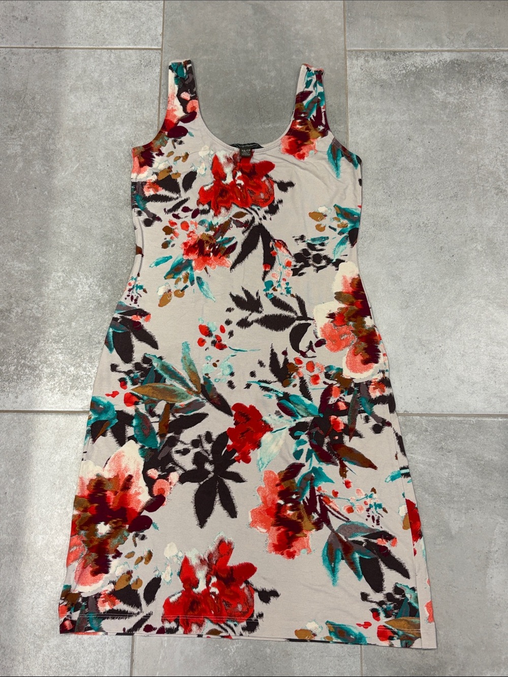 Tommy Bahama Floral Sleeveless Scoop-Neck Mini Dress, XS